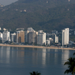 The skyline of Acapulco as seen from across the bay.